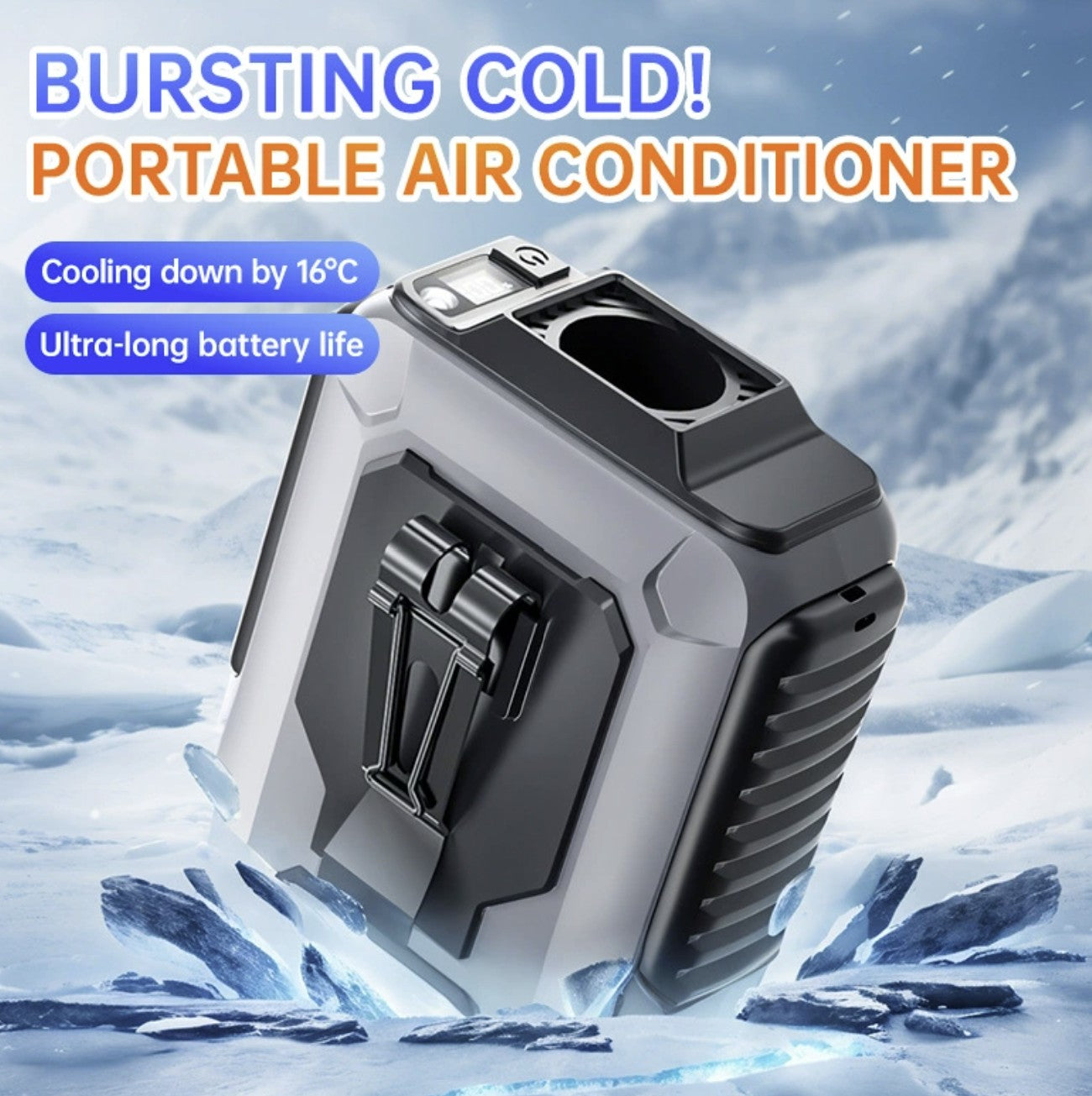 Portable Body Cooling for Workouts & Hot Days - Wearable Cooling Fan for Waist-Level Comfort - With Build In Portable Charger