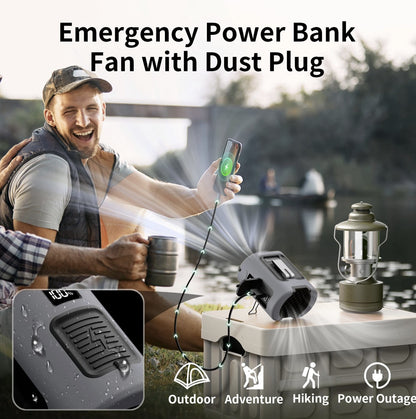 Portable Body Cooling for Workouts & Hot Days - Wearable Cooling Fan for Waist-Level Comfort - With Build In Portable Charger