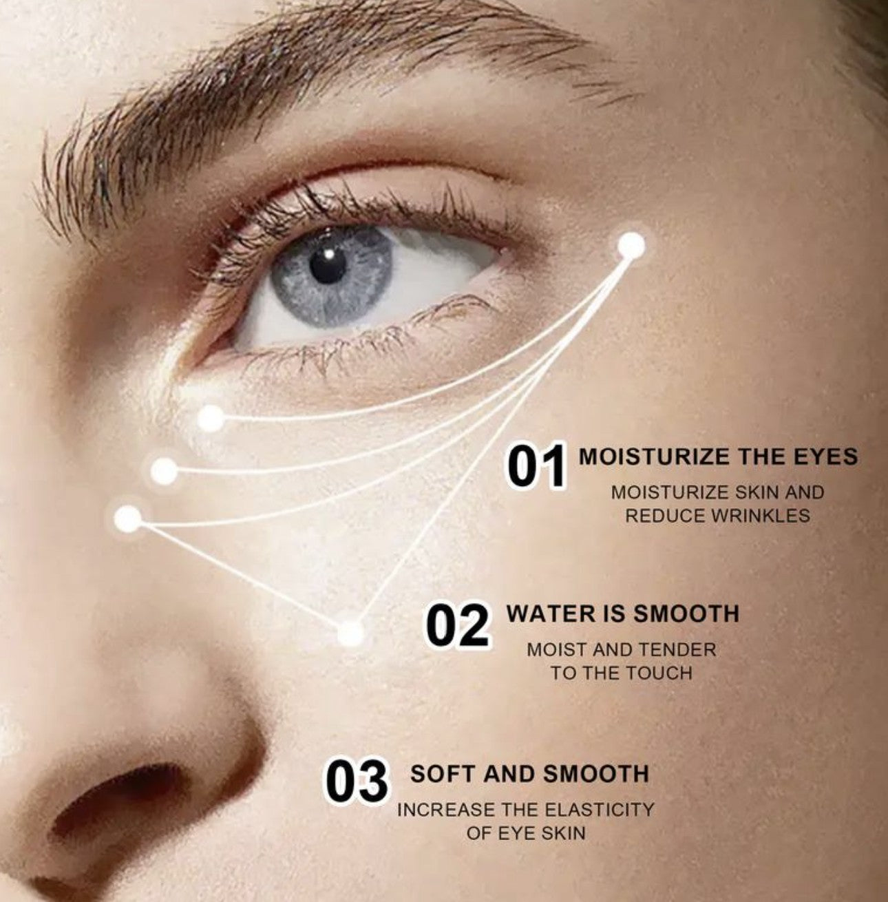 Purethic Eye Cream Massager , Red Light + Caffeine + Hyaluronic Acid , Targets Dark Circles, Fine Lines & Puffy Eyes – Firm, Hydrate & Glow!