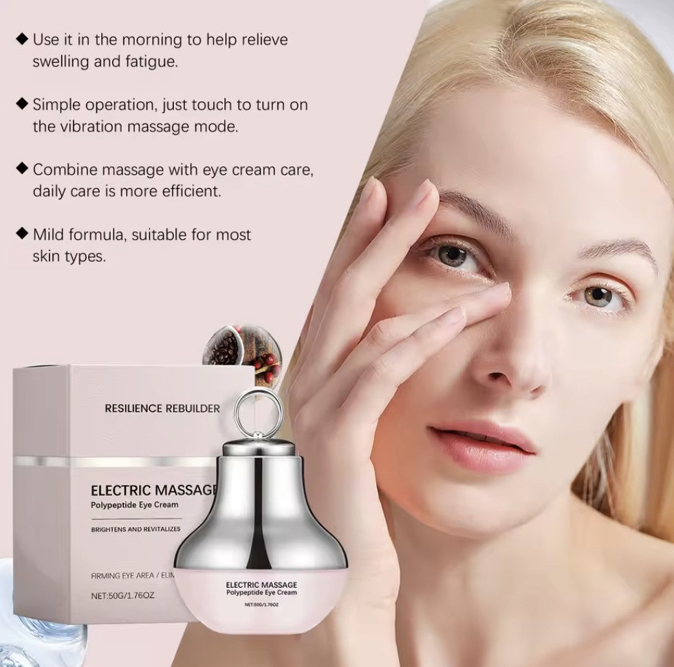 Purethic Eye Cream Massager , Red Light + Caffeine + Hyaluronic Acid , Targets Dark Circles, Fine Lines & Puffy Eyes – Firm, Hydrate & Glow!